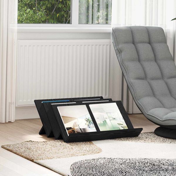 vidaXL Lehtiteline Musta tammi. 65 x 53 x 28,5 cm Tekninen puu