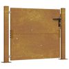 vidaXL Puutarhaportti 100x75 cm Corten-ter&auml;s