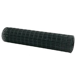 vidaXL Euroaita Vihre&auml; 1,2 x 10 m PVC-pintainen rauta