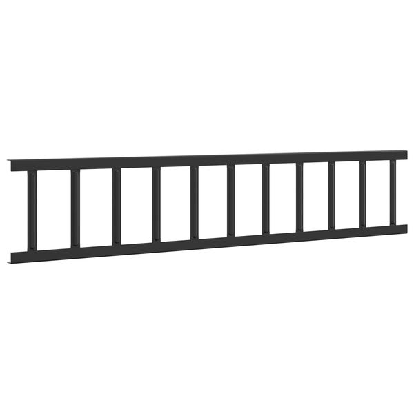 vidaXL Katto lumivahti Musta 300 x 2,5 x 20 cm Ter&auml;s