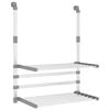 vidaXL Kuivausteline parvekkeelle 54x25x42 cm alumiini
