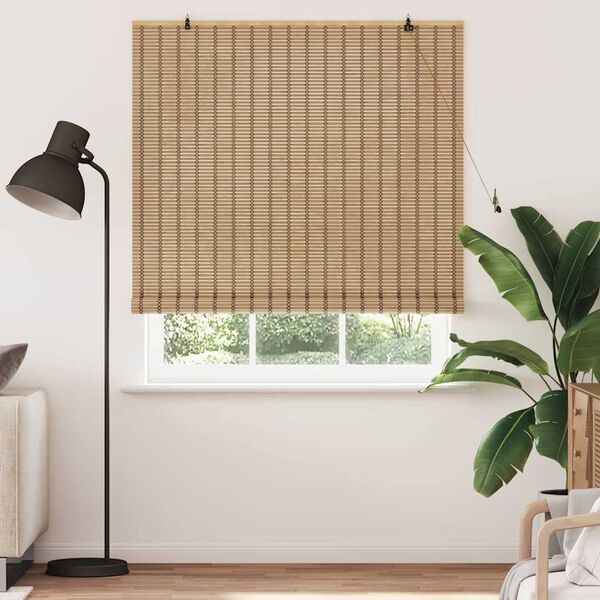vidaXL Rullaverho verhoilla Luonto 150 x 220 cm Bambu