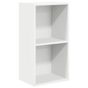 vidaXL Kirjahylly Valkoinen 40x30x76,5 cm Engineered Wood