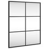 vidaXL Sein&auml;peili musta 50x60 cm suorakulmio rauta