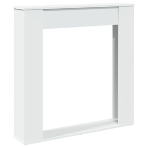 vidaXL Takkakehys valkoinen 100x20x100 cm tekninen puu