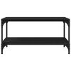 vidaXL Sohvap&ouml;yt&auml; Musta tammi. 81 x 50 x 40 cm Tekninen puu