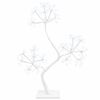 vidaXL S-muotoinen LED-joulukuusi 2 kpl valkoinen 18 x 18 x 45 cm