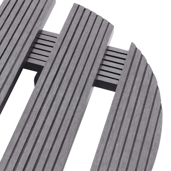 vidaXL Kasvirullakot 2 kpl harmaa &Oslash;30x7,5 cm WPC