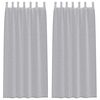 vidaXL Verhosatiini 2 pcs Tumma harmaa 260 x 140 cm Polyesteri
