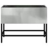 vidaXL Kohotettu puutarhakasvi Hopea 60 x 26 x 45 cm Galvanoitu ter&auml;s