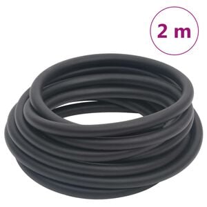 vidaXL Paineilmaletku musta 0,6" 2 m kumi ja PVC