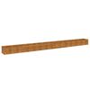 vidaXL Korotettu puutarhalaatikko 580x50x36 cm Corten-ter&auml;s