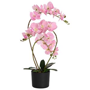 vidaXL Keinokukkakasvi ruukussa Vaaleanpunainen 45 x 15 x 65 cm