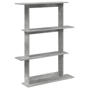 vidaXL Sein&auml;hylly Betoninharmaa 100 x 20 x 126 cm Tekninen puu
