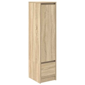vidaXL Kaappi Sonoma-tammi 29,5x34x119,5 cm tekninen puu