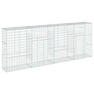 vidaXL Kivikori katolla 400x50x150 cm galvanoitu rauta