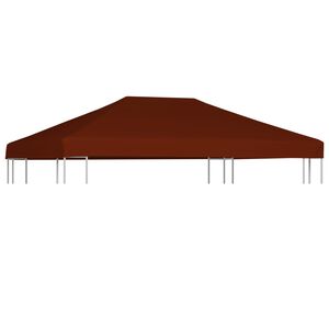 vidaXL Huvimajan katto 310 g/m&sup2; 3x4 m terrakotta