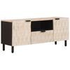 vidaXL TV-kaappi ovella Valkoinen pesu viimeistely 105 x 33 x 46 cm