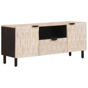 vidaXL TV-kaappi ovella Valkoinen pesu viimeistely 105 x 33 x 46 cm