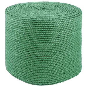 vidaXL Juuttinaru 6 mm Vihre&auml; 100% Tossa juutti