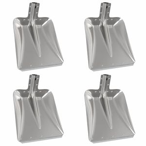 vidaXL Lapio P&auml;&auml; 4 kpl Hopea 45 x 38 cm Alumiini