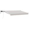 vidaXL Manuaalinen markiisin runko LED-valoilla 3 x 2,5 m