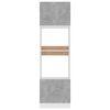 vidaXL Mikroaaltouunin kaappi betoninharmaa 60x57x207 cm tekninen puu