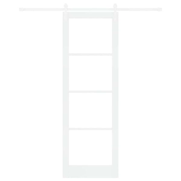 vidaXL Liukuovi ORKDAL Valkoinen 78 x 232 cm T&auml;ysi m&auml;nty ja lasi