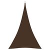 vidaXL Aurinkopurje Oxford-kangas kolmio 3x4x4 m ruskea