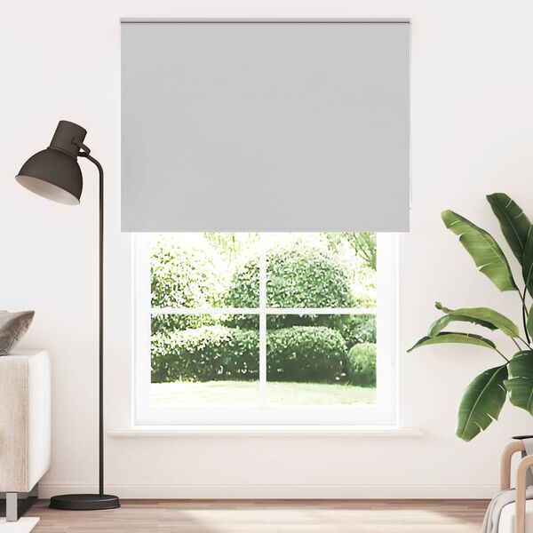 vidaXL Rullaverho Blackout vaalean harmaa 160x230 cm Kankaan leveys