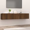 vidaXL TV-sein&auml;kaapit 2 kpl ruskea tammi 80x30x30 cm tekninen puu