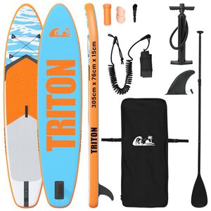 vidaXL Ilmat&auml;ytteinen SUP-lauta TRITON 305 x 76 x 15 cm Sininen :lle