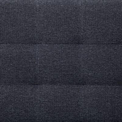 vidaXL L-muotoinen Sohva tummanharmaa polyesteri