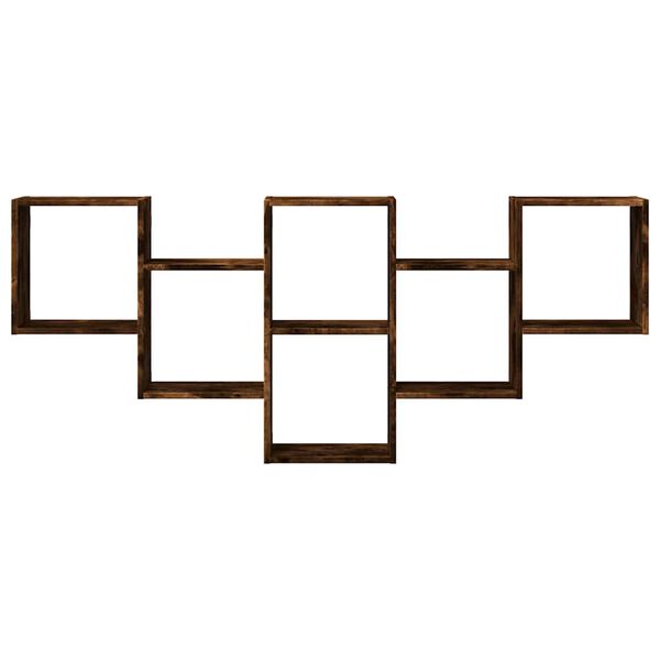 vidaXL Sein&auml;hylly savutammi 159x18x66 cm tekninen puu