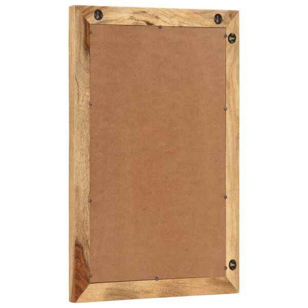 vidaXL Kylpyhuoneen peili 50x70 cm t&auml;ysi karkea mangopuu ja lasi