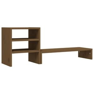 vidaXL N&auml;ytt&ouml;koroke hunajanruskea 81x20x30 cm t&auml;ysi m&auml;nty