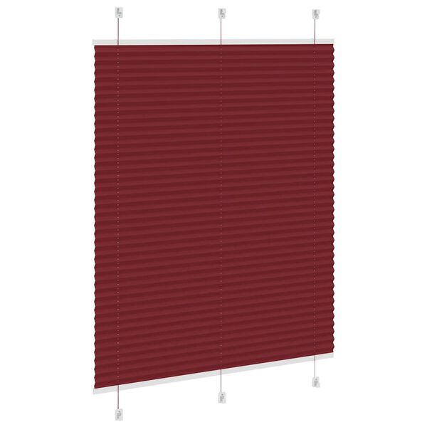 vidaXL laskostettu blind Bordeaux Red 105x100 cm Kankaan leveys