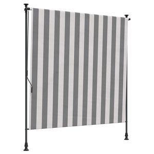 vidaXL Ulkorullaverho Antrasiitti ja Valkoinen 100 x 270 cm