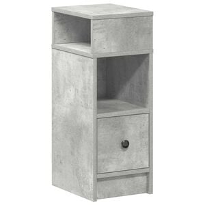 vidaXL Y&ouml;p&ouml;yt&auml;kaappi laatikolla betoninharmaa 25x31x66 cm