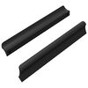 vidaXL Kahva 2 kpl Musta 106 x 7,4 x 15,5 mm Alumiini