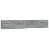 vidaXL Sein&auml;kaapit 2 kpl harmaa Sonoma 100x36,5x35 cm tekninen puu