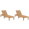 vidaXL Aurinkotuolit 2 kpl t&auml;ysi tiikki