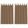 vidaXL Voile-verhot lenkeill&auml; 2 kpl vaaleanruskea 140x175 cm