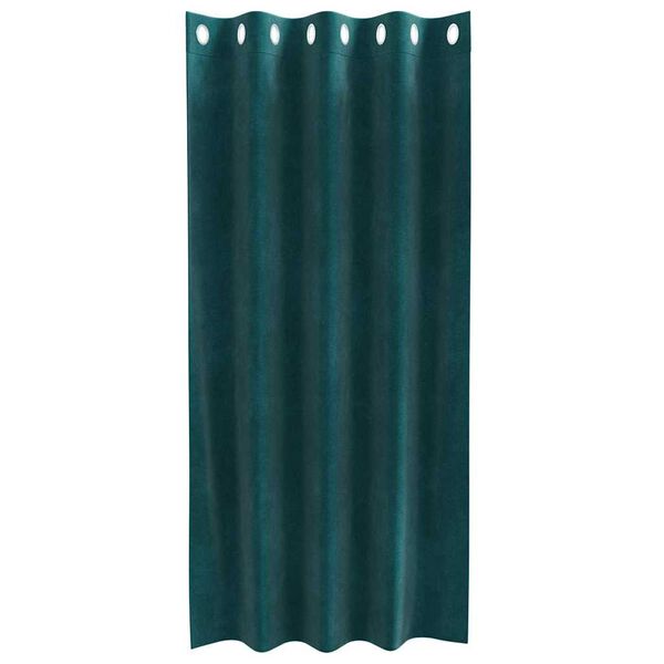 vidaXL Pimennysverhot 2 pcs Tummanvihre&auml; 140 x 175 cm Sametti