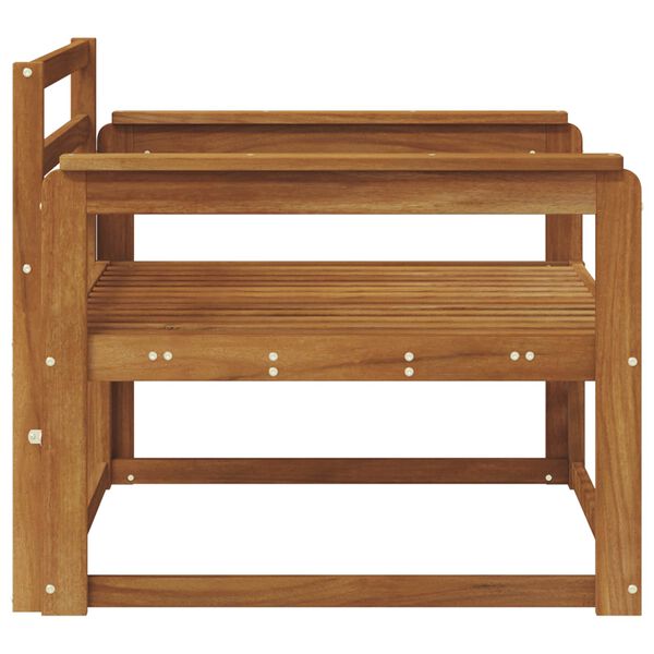 vidaXL Ulkotilan keskisohva Tihe&auml; akasiapuu Luonnollinen