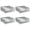 vidaXL Nurmireunus 4 kpl 100 x 100 x 35 cm Ter&auml;s Hopea