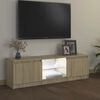 vidaXL TV-taso LED-valoilla Sonoma-tammi 120x30x36 cm