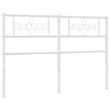 vidaXL Metallinen vaihtop&auml;&auml;ty valkoinen 160 cm