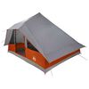 vidaXL Tipi-teltta Harmaa ja oranssi 364 x 281 x 257 cm taffeta