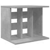 vidaXL Vinyylilevyn s&auml;ilytys Betoninharmaa 42 x 33 x 36 cm